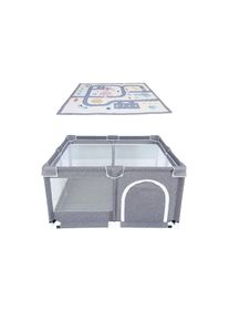 Babify Gyerekjárda puha szőnyeggel és csúszásgátló járókával, beltéri és kültéri használatra is alkalmas, dőlésálló és könnyen összeszerelhető/szétszerelhető