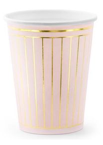 partydeco 6 gobelets en papier Glamorous Birthday 260 ml