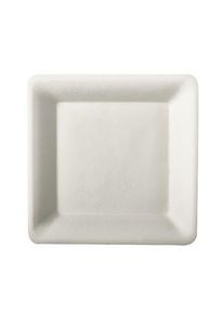 Papstar 12 assiettes de canne à sucre carré Aida 15,5 x 15,5 cm