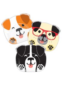 8 assiettes en carton pour chien 20cm