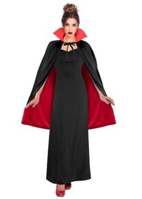 Amscan Cape réversible noire et rouge