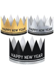 Amscan 12 couronnes de fête du Nouvel An