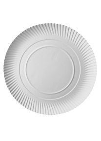 Papstar Assiette FSC profondeur 100 Scarlatti blanc 34cm