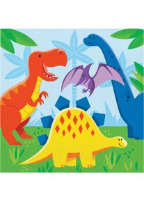 16 serviettes enfants Dino 33cm
