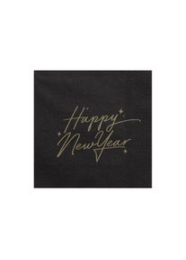 partydeco 20 serviettes Royal New Year 33cm