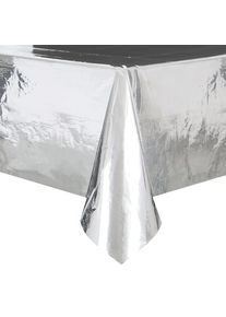 UNIQUE Nappe PVC Vera argent brillant 2,74 x 1,37m