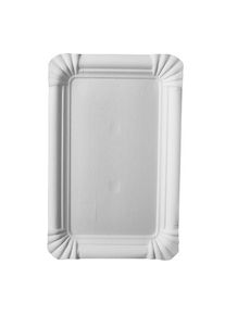 Papstar 20 assiettes FSC Donizetti carré blanc 13 x 20cm