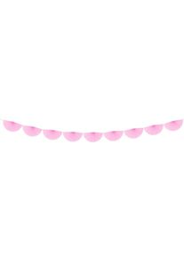 partydeco Guirlande rosace Daphné rose 3m x 30cm