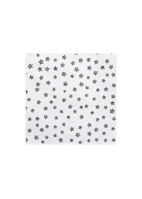 partydeco 20 serviettes étoiles noires 33 x 33 cm
