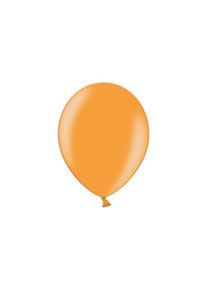 partydeco 100 ballons en latex orange métallique 25cm
