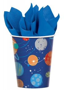 Amscan 8 tasses de fête de l'espace 266ml