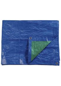 Toldo 6X10Mts Doble Cara Azul/Verde Ojales De Metal Densidad 90Grs/M2 Edm