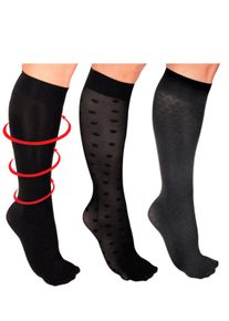 Damen Kniestr&uuml;mpfe in schwarz ,Gr&ouml;&szlig;e 0, WITT, 80% Polyamid, 20% Elasthan