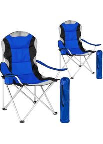 TecTake GmbH tectake sedia da campeggio imbottitasedia da esterna imbottita blu - 401300