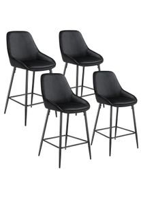 TecTake Siera sgabello con schienale - 405868