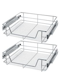 TecTake 2 Cassetti telescopici per gli armadi di cucina e camera da letto - 60 cm - 403442