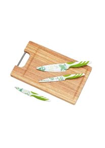 Tognana top home verde, set 4 pezzi colteli + tagliere