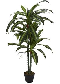 NATURN LIVING Pianta Artificiale Pianta di Canna - &oslash; 50 x 140 cm - Dracaena Fragrans - Piante che non richiedono manutenzione per Interni - Verde