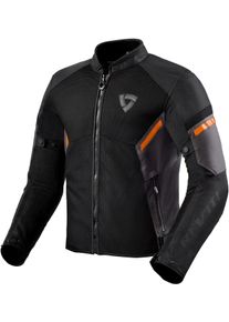 Revit GT-R Air 3, casaco têxtil , cor: Preto/Cor-De-Laranja Néon , tamanho: XXL