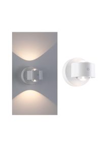 Paulmann LED-v&aelig;glampe med batteri Zorik IP44 d&aelig;mpbar 2700K 100mm 2x1,1W Hvid