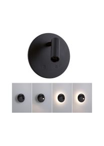 Paulmann LED-væglampe med batteri Kiora 2700K 78lm / 82lm 3,7V 0,6W / 0,7W dæmpbar Sort