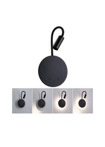 Paulmann LED-væglampe med batteri Miora 2700K 78lm / 82lm 3,7V 0,6W / 0,7W dæmpbar Sort