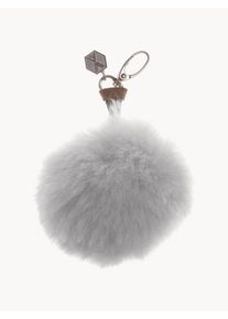 Weich Couture Alpaca Brelok z alpaki Clave Silver Grey Szary Ø 10 cm