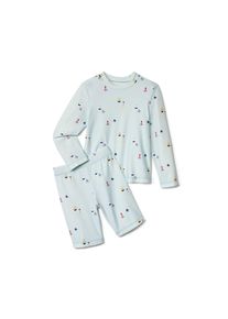 Tchibo - Detsk&aacute; s&uacute;prava s ochrann&yacute;m UV faktorom 80 - pre b&aacute;b&auml;tko - veľ. 98/104 - farba: modr&aacute;/s potlačou