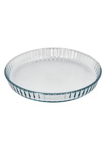 Molde Rizado Horno Cristal Borosilicato: 28 cm. Ideal Postres, Cocina, Resposteria, Tartas, Quiche, Libre BPA
