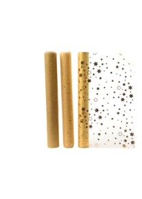 Decoris Camino De Mesa De Organza 3 Modelos Surtidos Dorados 200X35Cm