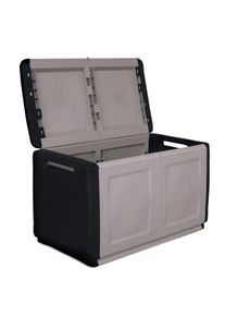 Baú para Interior/Exterior 57x96x53cm ArtPlast CUBE na cor Cinza Escuro