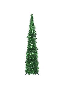 vidaXL Árbol de Navidad artificial emergente PET verde 120 cm