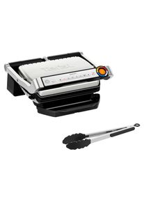 Tefal Kontaktgrill , Schwarz, Chromfarben , 36.6x17.5x36.6 cm , herausnehmbare Fettauffangschale, Aufheizkontrollleuchte, Temperaturregler,