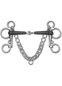 Waldhausen Gummi-Pelhamgebiss, einfach gebrochen, 11,5cm