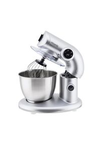 H.Koenig KM80 Blender Amasser, 1000W, 5,5L, 4 velocidades, at&eacute; 2 kg de massa, bra&ccedil;o com reclin&aacute;vel e cabe&ccedil;a m&oacute;vel, AC inoxid&aacute;vel, 80dB, cinza