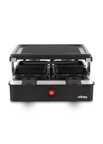 Raclette WEASY LUGA40 4 pessoas com grill, 600W, 4 panelas antiaderentes