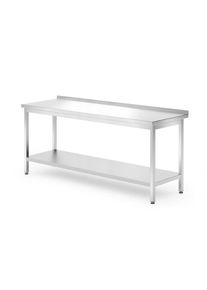Mesa de trabajo Hendi Kitchen Line con base y remate 1800x700x850mm