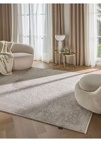 benuta Finest Tapis Vintage Lorena Beige/Gris 160x235 cm - Tapis poil ras / effet us&eacute;