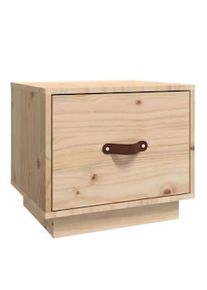 vidaXL Mesita de noche madera maciza de pino 40x34x35 cm