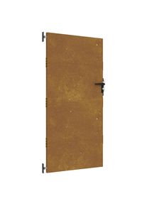 vidaXL Puerta de jardín acero corten 85x175 cm
