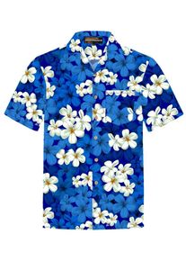 Hawaiihemdshop.de Chemise 'Classic Blue' Homme bleu taille 2XL