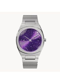 Voltre - Women's watch - Purple Burst - Sapphire-hardened mineral glass - Mesh Strap - 34 mm - Miyota Quartz Movement - deTomaso