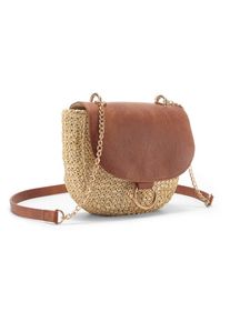Lascana , Umhängetasche »Strandtasche« Minibag, Schultertasche, Tragetasche, Crossbody Bag, Bast-Optik VEGAN , sand