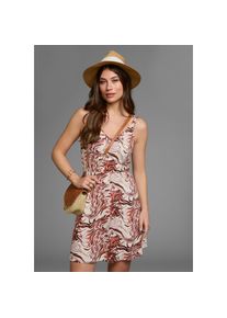 Laura Scott, Damen, Sommerkleid mit geknoteten Tr&auml;gern & elastischem Bund, ecru-ranken, N-Gr, 46 -N-Gr, ecru-ranken, Tr&auml;gerkleid - ideal f&uuml;r einen 