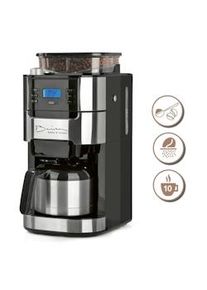 Barista Caffettiera con macinino e caraffa sottovuoto - 1000 watt - acciaio inox/nero