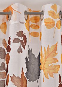 Gardin med resirkulert polyester (1-pack), beige, st&oslash;rrelse 145x140 cm, bonprix