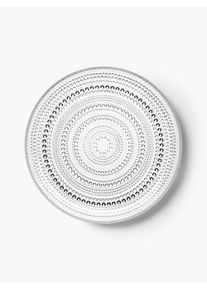iittala Glass Dinner Plate Kastehelmi Transparent Glass Ø 25 cm