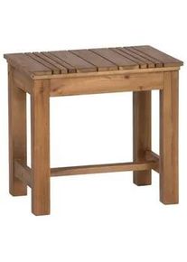 siena GARDEN Gartenhocker , Akaziefarben , Holz , Akazie , rechteckig , 33x45x50 cm , Gartenmöbel, Gartensessel, Gartenhocker