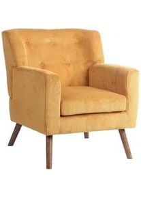 CLP Sessel Cord Orange , Textil , 72x80x74 cm , Wohnzimmer, Sessel, Polstersessel