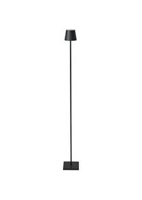 Beliani Led-Stehleuchte Schwarz Gavarresa , Metall , LED integrated , 15x131x15 cm , Lampen & Leuchten, Innenbeleuchtung, Stehlampen